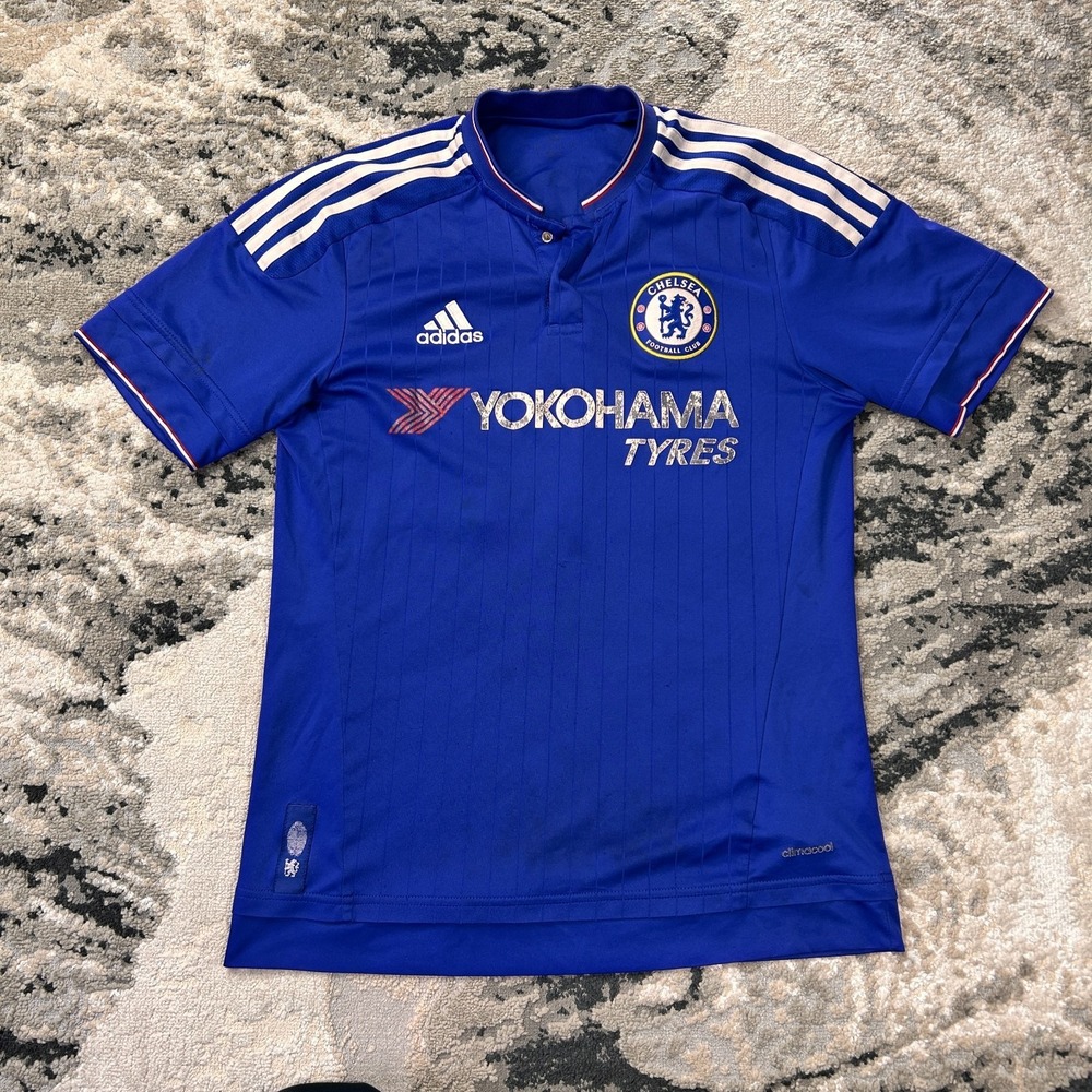 Chelsea FC 2015-16 Home Kit Jersey Mens Blue White 26# S Nour Adidas Football